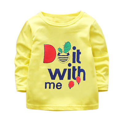 Autumn T-Shirts Baby Boys Long Sleeve T-Shirts Kids Girls Cartoon Letter Printed Tops Tees Blouse
Autumn T-Shirts Baby Boys Long Sleeve T-Shirts Kids Girls Cartoon Letter Printed Tops Tees Blouse