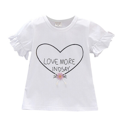 Baby Girls Summer Cotton Letter Heart Print T-shirt Tops Blouse Short Sleeve Children Casual Tee Shirts
Baby Girls Summer Cotton Letter Heart Print T-shirt Tops Blouse Short Sleeve Children Casual Tee Shirts