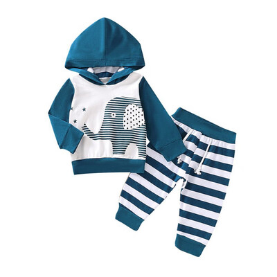 Autumn Baby Clothes Boys Girls Long Sleeve Cartoon Print Hoodie Sweatshirt TopsStriped Pants Trouser Costume Set
Autumn Baby Clothes Boys Girls Long Sleeve Cartoon Print Hoodie Sweatshirt TopsStriped Pants Trouser Costume Set