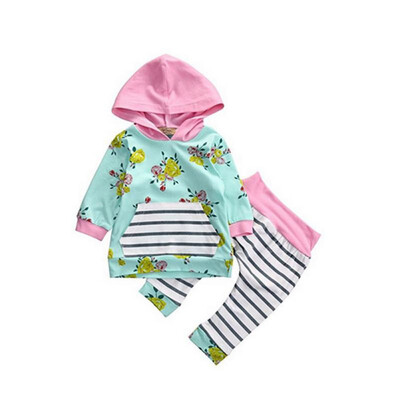Toddler Babys Sets Baby Boy Girls Clothes Sets Cotton Flower Print Long Sleeve Ears Hooded Tops Pants Outfit 0-24M
Toddler Babys Sets Baby Boy Girls Clothes Sets Cotton Flower Print Long Sleeve Ears Hooded Tops Pants Outfit 0-24M
