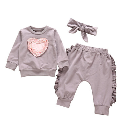Newborn Baby Girls Clothes Spring Autumn Outfits Love Heart Sweatshirt TopsRuffle PantsHeadband 3Pcs Set Toddler Girls Clothes
Newborn Baby Girls Clothes Spring Autumn Outfits Love Heart Sweatshirt TopsRuffle PantsHeadband 3Pcs Set Toddler Girls Clothes