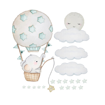 Cute Cartoon Animals Hot Air Balloons Wall Decals Kids Wall Stickers Bedroom Baby Room Decor Wall Sticker Home Decor
Cute Cartoon Animals Hot Air Balloons Wall Decals Kids Wall Stickers Bedroom Baby Room Decor Wall Sticker Home Decor
