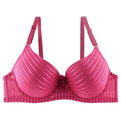 Women Bra Sexy Lingerie Push-up Deep V Plus Size Stripe Glossy Bow With Steel Ring Adjustable Bra
Women Bra Sexy Lingerie Push-up Deep V Plus Size Stripe Glossy Bow With Steel Ring Adjustable Bra