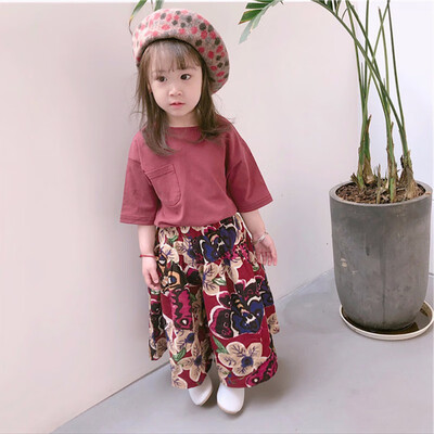 Baby Girls Casual Summer Short Sleeve Cotton Clothes Printed Tops Print Wide-leg Pants Set cartoon pattern pants
Baby Girls Casual Summer Short Sleeve Cotton Clothes Printed Tops Print Wide-leg Pants Set cartoon pattern pants