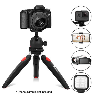 Andoer Mini Tabletop Tripod Phone Camera Tripod Removable Ball Head Portable Foldable with 14" Mounting Screw for DSLRMirrorless
Andoer Mini Tabletop Tripod Phone Camera Tripod Removable Ball Head Portable Foldable with 14" Mounting Screw for DSLRMirrorless