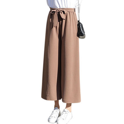 Springsummer pleated wide legged pants solid color pleated wide legged High Waist Tie pants female straight nine minutes pants
Springsummer pleated wide legged pants solid color pleated wide legged High Waist Tie pants female straight nine minutes pants