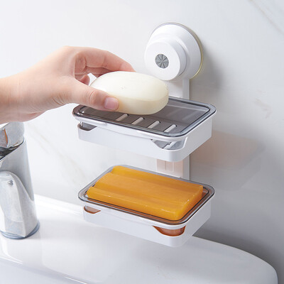 Shunmei soap box drain soap box seamless suction cup wall type double double combination kit SM-1606
Shunmei soap box drain soap box seamless suction cup wall type double double combination kit SM-1606
