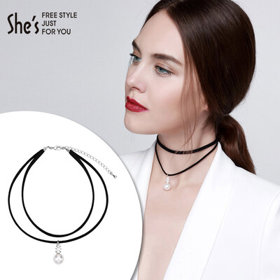 shes Qian Zi jewelry necklaces necklaces fashion double pendant choker collar clavicle chain female
shes Qian Zi jewelry necklaces necklaces fashion double pendant choker collar clavicle chain female