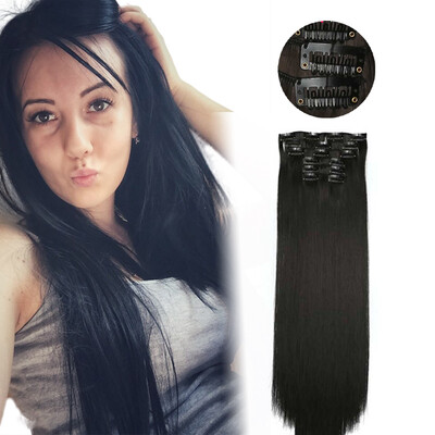 AISI HAIR Blond Synthetic Clips in Hair Extension Long Straight 22" 140g 16 Clips False Hair pieces Brow Black White Color
AISI HAIR Blond Synthetic Clips in Hair Extension Long Straight 22" 140g 16 Clips False Hair pieces Brow Black White Color