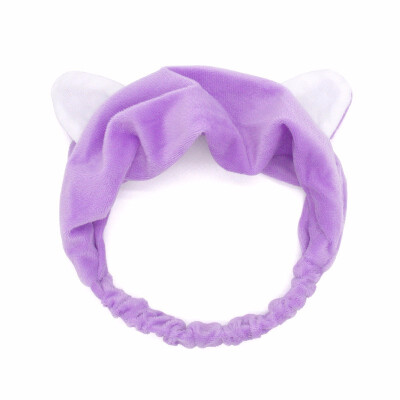 Outdoor Wash&Makeup Elastic Hair Band Cat Ears