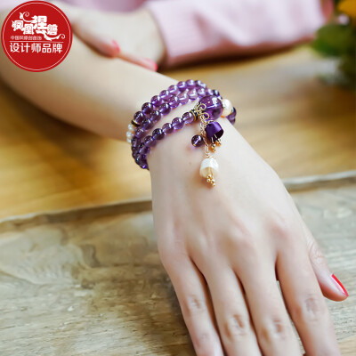 Phoenix Nirvana amethyst bracelet female pearl multi-turn students simple ethnic style ladies hand to send his wife gift
Phoenix Nirvana amethyst bracelet female pearl multi-turn students simple ethnic style ladies hand to send his wife gift
