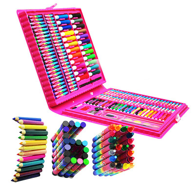 Ou Rui children's drawing stationery set 168 pieces washable watercolor crayon pen painting art painting gift box pink
Ou Rui children's drawing stationery set 168 pieces washable watercolor crayon pen painting art painting gift box pink