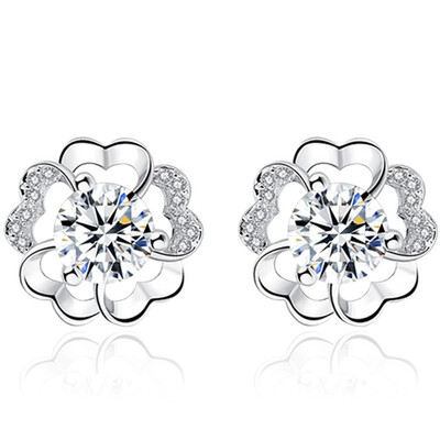 CZ Flower Earrings For Women Cubic Zirconia Ear Studs Fashion Bride Party Jewelry Gifts Accessories E232
CZ Flower Earrings For Women Cubic Zirconia Ear Studs Fashion Bride Party Jewelry Gifts Accessories E232