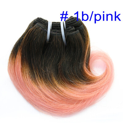 Nami Hair 8inch Brazilian Ombre Human Hair Body Wave Hair Extensions 16 Kinds Color Ombre Hair Bundles