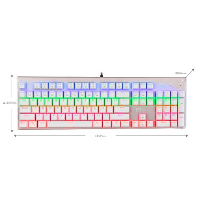 ET K1 Full Plunger Shaft Replaceable Shaft Metal Cover Multi-Color Backlit Mechanical Keyboard White Shaft
ET K1 Full Plunger Shaft Replaceable Shaft Metal Cover Multi-Color Backlit Mechanical Keyboard White Shaft