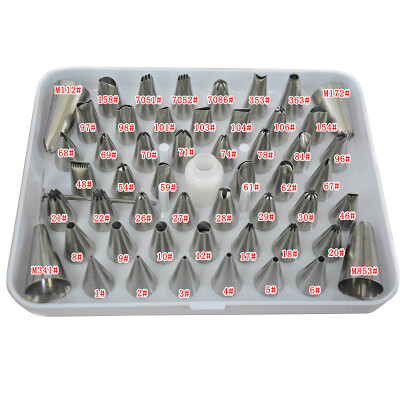 Cake Decorating Piping Tips, 52pcs Stainless Steel Baking Piping Tips with 1 Coupler,2 Flower Nails and Storage Case (55pieces)
Cake Decorating Piping Tips, 52pcs Stainless Steel Baking Piping Tips with 1 Coupler,2 Flower Nails and Storage Case (55pieces)