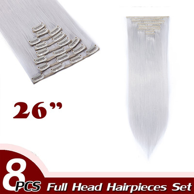 Curly Full Head Clip Synthetic in Hair Extensions 8 Piece 18 Clips Hairpiece Long Wave for Women
Curly Full Head Clip Synthetic in Hair Extensions 8 Piece 18 Clips Hairpiece Long Wave for Women