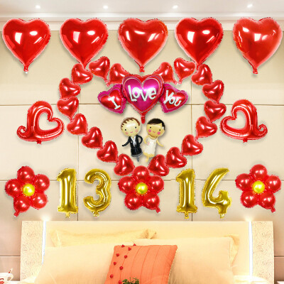 Ke Liying Valentines Day Romantic Wedding Marriage Marriage Wedding New Marriage Room Decoration Decoration Letters Aluminium Film Balloon Package
Ke Liying Valentines Day Romantic Wedding Marriage Marriage Wedding New Marriage Room Decoration Decoration Letters Aluminium Film Balloon Package