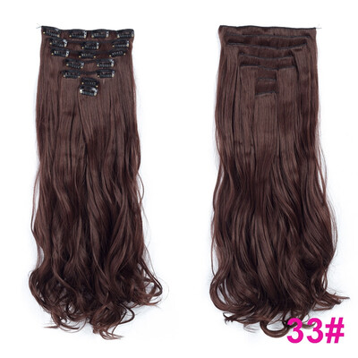 7pcsset Clip in Hair Extensions 20inch Long Wavy Heat Resistant Kanekalon Synthetic Hairpiece Gifts for Girl Lady Women
7pcsset Clip in Hair Extensions 20inch Long Wavy Heat Resistant Kanekalon Synthetic Hairpiece Gifts for Girl Lady Women