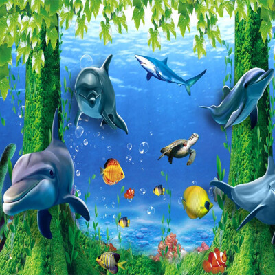 Custom 3D Photo Wallpaper Undersea Tree Dolphin Wall Mural Fantasy Style Childrens Room Wall Paper Home Decor Papel De Parede
Custom 3D Photo Wallpaper Undersea Tree Dolphin Wall Mural Fantasy Style Childrens Room Wall Paper Home Decor Papel De Parede