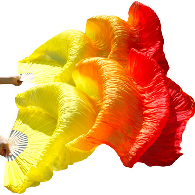 1 Pair Dance Fans Bamboo Ribs Natural Silk Stage Performance Props Dye Fans Women Belly Dance Silk Fans YellowOrangeRed
1 Pair Dance Fans Bamboo Ribs Natural Silk Stage Performance Props Dye Fans Women Belly Dance Silk Fans YellowOrangeRed