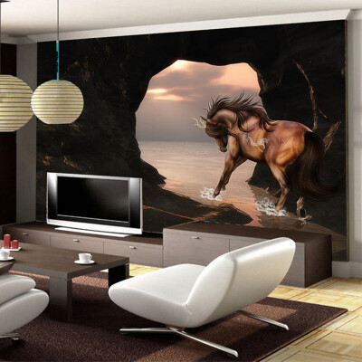 Spatial Extension Personality Wall Mural Wallpaper 3D Stereo Seaside Horse Wall Painting Fresco Living Room TV Backdrop 3D Decor
Spatial Extension Personality Wall Mural Wallpaper 3D Stereo Seaside Horse Wall Painting Fresco Living Room TV Backdrop 3D Decor