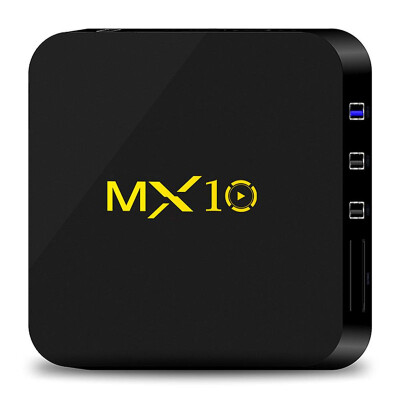 

MX10 Android 7.1.2 RK3328 4GB DDR4 / 32GB eMMC KODI 17.3 4K HDR TV BOX 802.1.1 b / g / n WIFI LAN VP9 HDMI USB3.0 - черный