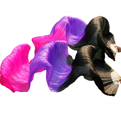 New Arrivals Stage Performance Dance Fans 100 Silk Fans Colored 180cm Women Belly Dance Silk Fans 2pcs BlackPurpleRose
New Arrivals Stage Performance Dance Fans 100 Silk Fans Colored 180cm Women Belly Dance Silk Fans 2pcs BlackPurpleRose