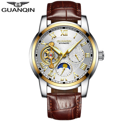 GUANQIN Мужские часы топ брендов бизнес-часы Tourbillon автоматические механические часы случайный кожаный ремешок
GUANQIN Мужские часы топ брендов бизнес-часы Tourbillon автоматические механические часы случайный кожаный ремешок