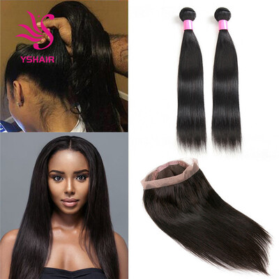 360 Lace Frontal With Bundle 2Pcs Straight Brazilian Virgin Hair Weave With Pre Plucked Natural Line Closure Pure 7A Virgin Hair
360 Lace Frontal With Bundle 2Pcs Straight Brazilian Virgin Hair Weave With Pre Plucked Natural Line Closure Pure 7A Virgin Hair