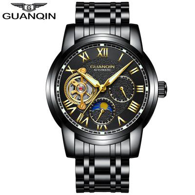 GUANQIN Mens Top Brand Business Waterproof Watch Tourbillon Automatic Mechanical Watch Mens Casual Leather Strap
GUANQIN Mens Top Brand Business Waterproof Watch Tourbillon Automatic Mechanical Watch Mens Casual Leather Strap