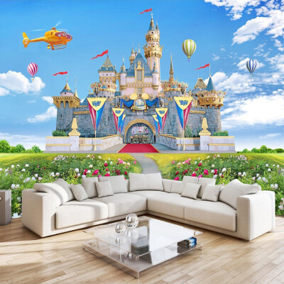 Детская комната 3D Stereo Castle Backdrop Настенная панно Blue Sky и белые облака Зеленая трава Пейзаж Фото обои Home Decor
Детская комната 3D Stereo Castle Backdrop Настенная панно Blue Sky и белые облака Зеленая трава Пейзаж Фото обои Home Decor