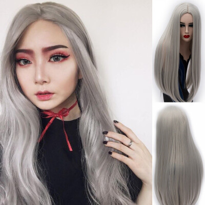 JUNSI HAIR Synthetic Hair 26" Long Straight Wigs Grey Hair Synthetic Wigs for Beauty Women
JUNSI HAIR Synthetic Hair 26" Long Straight Wigs Grey Hair Synthetic Wigs for Beauty Women