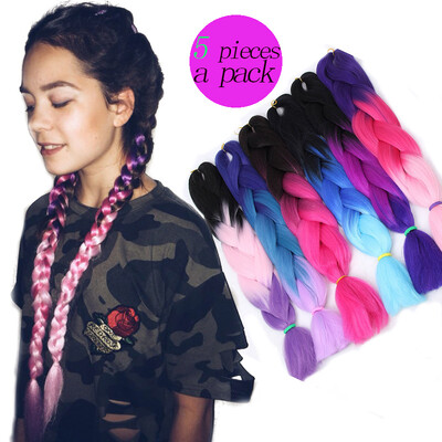 AISI HAIR 100g/pcs 24inch Kanekalon Jumbo Braids Hair Ombre Two Tone Colored Synthetic Hair for Dolls Crochet Hair
AISI HAIR 100g/pcs 24inch Kanekalon Jumbo Braids Hair Ombre Two Tone Colored Synthetic Hair for Dolls Crochet Hair
