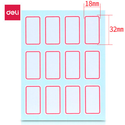 Deli 1440 18mm × 32mm self-adhesive label stickers self-adhesive label 12 Zhang 33428
Deli 1440 18mm × 32mm self-adhesive label stickers self-adhesive label 12 Zhang 33428