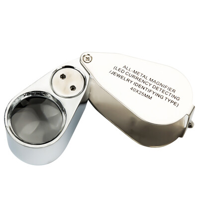 Ao Shengda with light HD 40 times magnifying glass portable high-power jewelry jade antique identification money detector magnifying glass 8572-7
Ao Shengda with light HD 40 times magnifying glass portable high-power jewelry jade antique identification money detector magnifying glass 8572-7
