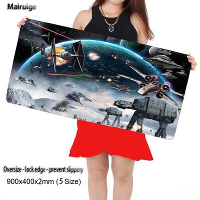 Mairuige 900*400cm Laptop Gaming Mouse Pad Locking Edge Star War Mousepad Mat for LOL Dota2 CS Mouse Mice Pad for Game Player
Mairuige 900*400cm Laptop Gaming Mouse Pad Locking Edge Star War Mousepad Mat for LOL Dota2 CS Mouse Mice Pad for Game Player