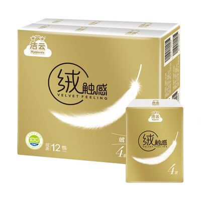 Jieyun handkerchief paper velvet touch 4 layers of paper towels 12 bags no velvet soft thickening
Jieyun handkerchief paper velvet touch 4 layers of paper towels 12 bags no velvet soft thickening