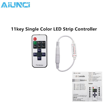 LED Strip Controller DC12-24V DC Port Connector 11key RF Wireless Controller For Single Color LED Strip
LED Strip Controller DC12-24V DC Port Connector 11key RF Wireless Controller For Single Color LED Strip