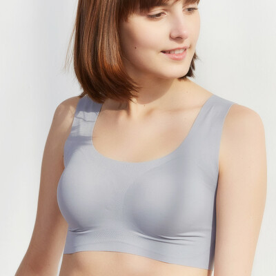 Little nurse no trace sports bra without steel ring shockproof vest style seamless bra vest JMB020 silver gray A85
Little nurse no trace sports bra without steel ring shockproof vest style seamless bra vest JMB020 silver gray A85