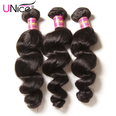 UNice Hair Brazilian Loose Wave Bundles 100 Human Hair Extension Natural Color Remy Hair Weave Free Shipping
UNice Hair Brazilian Loose Wave Bundles 100 Human Hair Extension Natural Color Remy Hair Weave Free Shipping