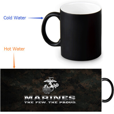 USMC 350ml/12oz Heat Reveal Mug Color Change Coffee Cup Sensitive Morphing Mugs Magic Mug Milk Tea Cups
USMC 350ml/12oz Heat Reveal Mug Color Change Coffee Cup Sensitive Morphing Mugs Magic Mug Milk Tea Cups