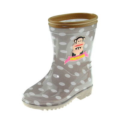 PaulFrank big mouth monkey childrens rain boots cartoon wave point water shoes boys rubber shoes girls rain boots PF1014K gray wave point 26
PaulFrank big mouth monkey childrens rain boots cartoon wave point water shoes boys rubber shoes girls rain boots PF1014K gray wave point 26