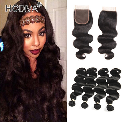HCDIVA Mongolian Virgin Hair Body Wave 4 Bundle with Lace Closure with Baby Hair For Black Women Human Bundle Hair with Closure
HCDIVA Mongolian Virgin Hair Body Wave 4 Bundle with Lace Closure with Baby Hair For Black Women Human Bundle Hair with Closure