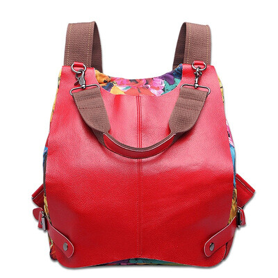 Canvas and Leather Backpack Printing Nation Hit Color Bag Multifunctional Shoulder Bag
Canvas and Leather Backpack Printing Nation Hit Color Bag Multifunctional Shoulder Bag
