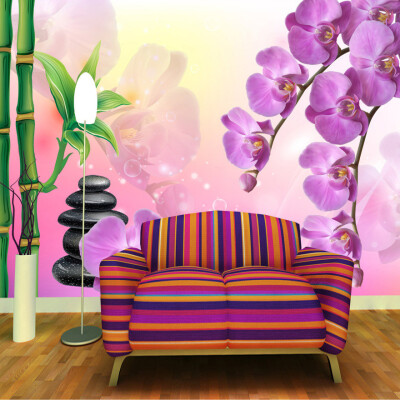 Custom Printed Wallpaper Bamboo Butterfly Orchid Large TV Background Wall Decoration Mural Non-woven Wallpaper Papel De Parede
Custom Printed Wallpaper Bamboo Butterfly Orchid Large TV Background Wall Decoration Mural Non-woven Wallpaper Papel De Parede