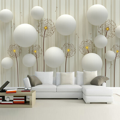 Custom 3d mural large mural ball dandelion 3D stereo TV background wallpaper minimalist non-woven wallpaper mural
Custom 3d mural large mural ball dandelion 3D stereo TV background wallpaper minimalist non-woven wallpaper mural