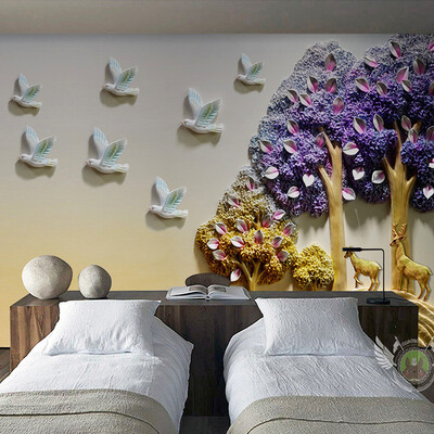 High Quality Deep Texture Relief 3D Murals Tree Elk Backdrop Wall Paper Living Room Bedroom Theme Hotel Modern Abstract Frescoes
High Quality Deep Texture Relief 3D Murals Tree Elk Backdrop Wall Paper Living Room Bedroom Theme Hotel Modern Abstract Frescoes