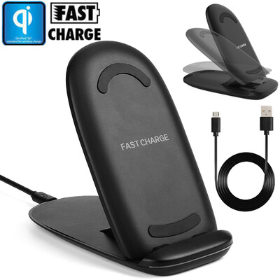 Foldable Dock Qi Wireless Charger Fast Charging Pad Stand For iPhone X 8 Plus Samsung Galaxy Note8 S8 S7 s6
Foldable Dock Qi Wireless Charger Fast Charging Pad Stand For iPhone X 8 Plus Samsung Galaxy Note8 S8 S7 s6