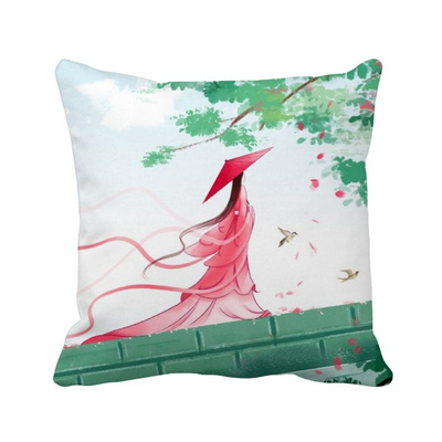 Vermilion Aquamarine Chinese Style Watercolor Polyester Toss Throw Pillow Square Cushion Gift
Vermilion Aquamarine Chinese Style Watercolor Polyester Toss Throw Pillow Square Cushion Gift